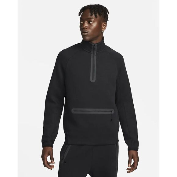 Nike Sportswear Tech Fleece Men's 1/2-Zip Sweatshirt Black NWT FB7998-010 Small - Picture 1 of 8